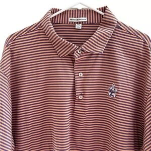 Peter Millar Men’s 2X-Large Polo Shirt Golf 2XL Short Sleeves Striped Casual